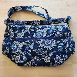 Vera Bradley quilted cotton tropic tapestry retired pattern blue and white